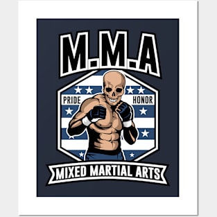 SKULL MMA FULL COLORS Posters and Art